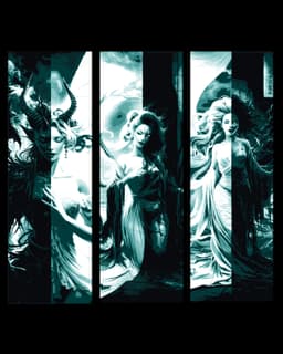 Polarity - Light and dark or Good and Evil - portrait of life - Set of bookmarks 3d model