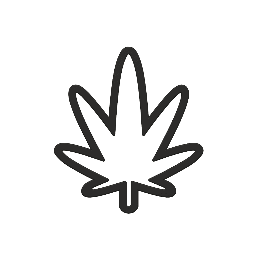 Marijuana Leaf Cookie Cutter STL File - 4 inches 3d model