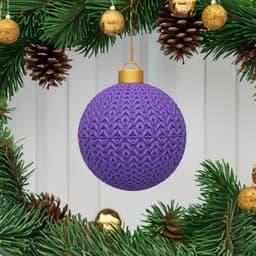 CHRISTMAS CHROCHET - KNITTED SECRET ORNAMENT CONTAINER 3d model