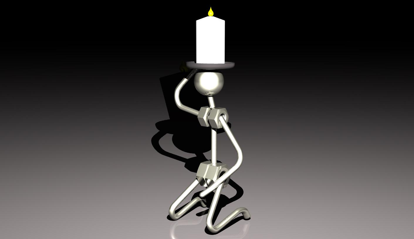 MetalArt CandleHolder07.stl 3d model