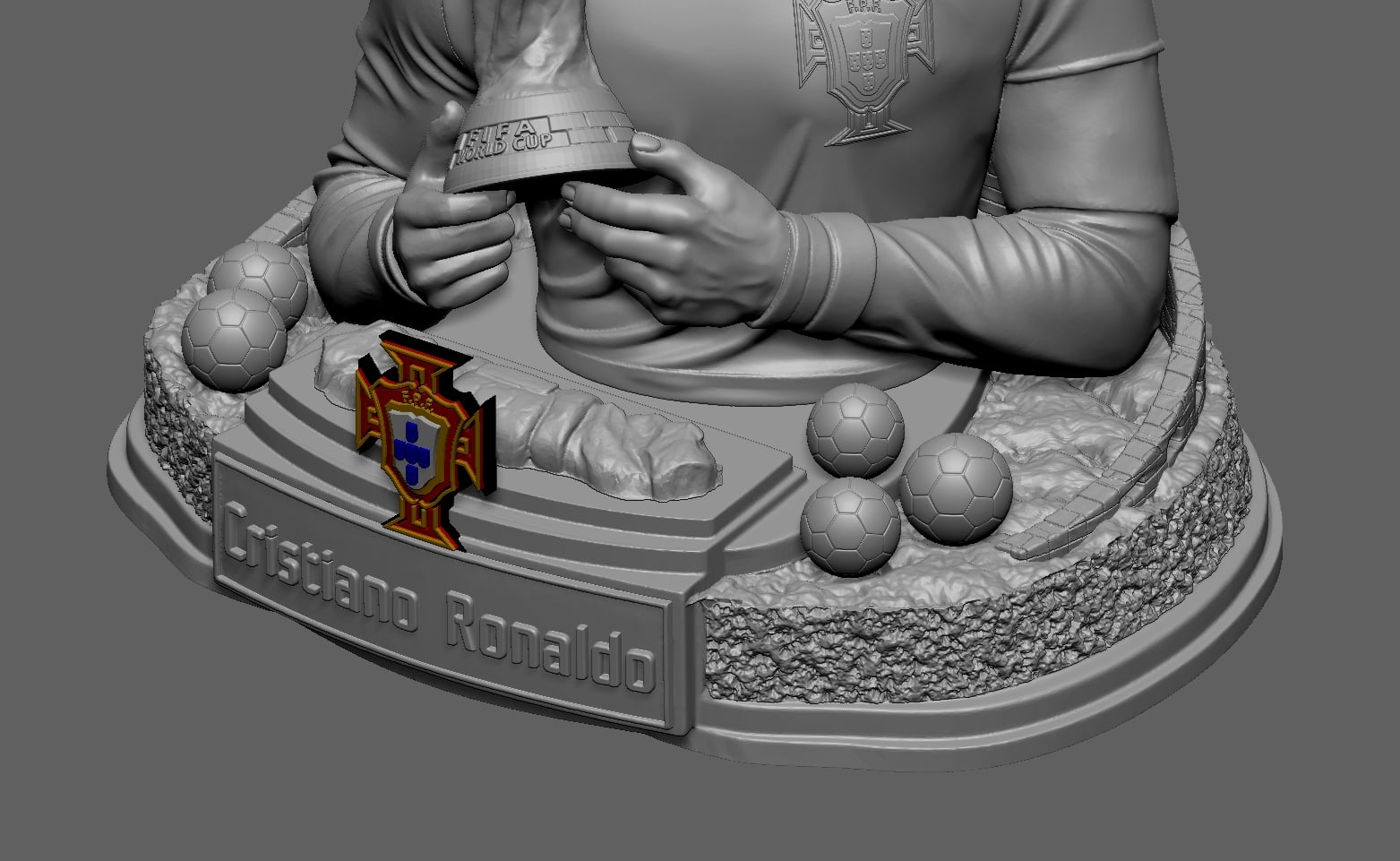 Cristiano Ronaldo 3D Scanning STL Printable 3d model