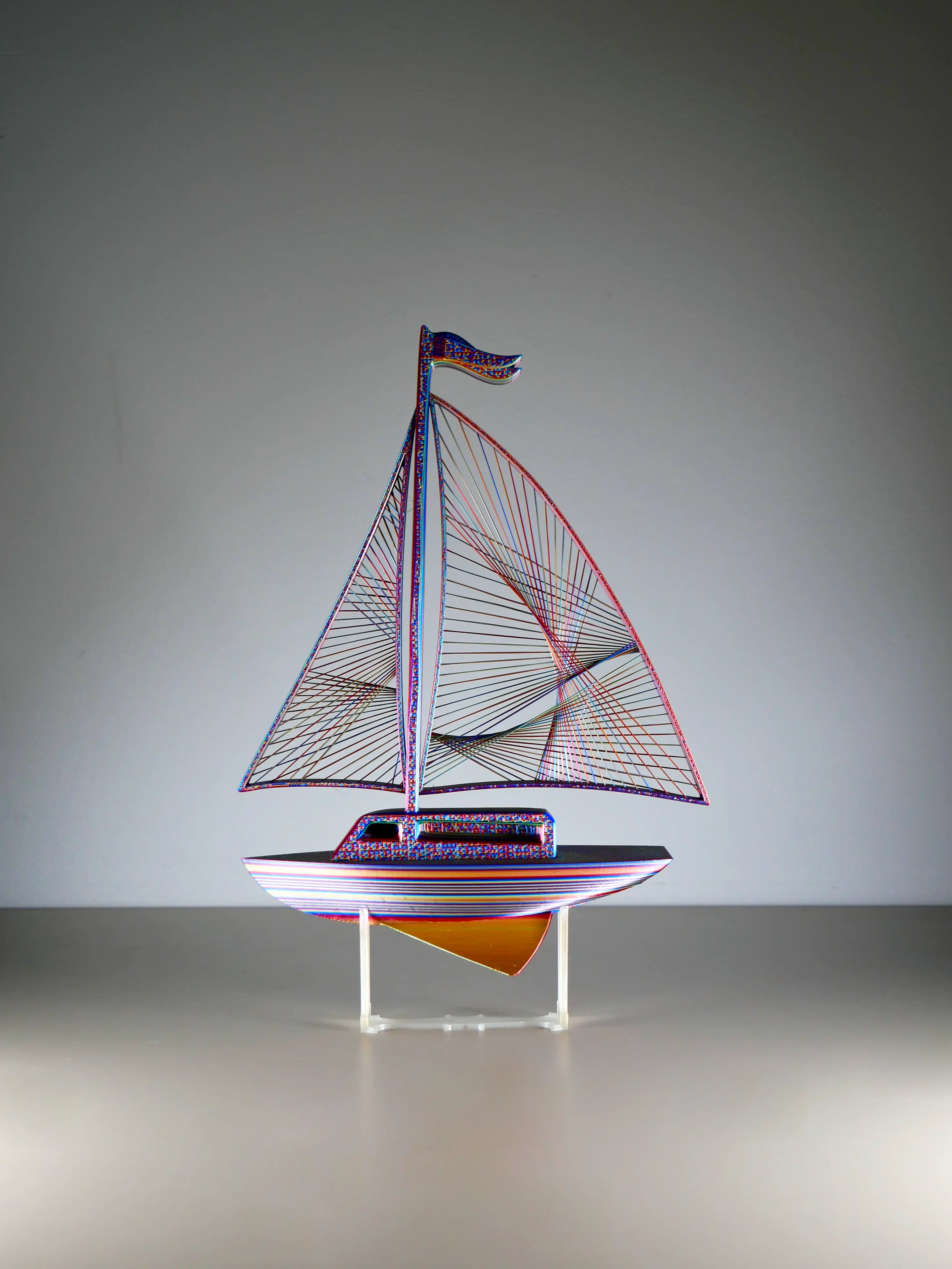 String Sailboat 3d model