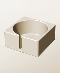 CS96-50-S Modular slotted component container modern decor 3d model