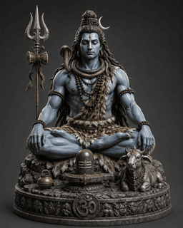 Lord Shiva Meditating 3d model