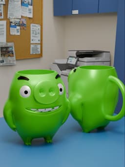 Ross Mug from Angry Birds 3d model