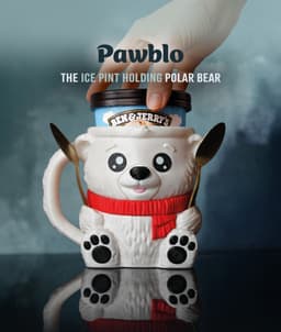 Pawblo , the Icepint Holding Polar Bear 3d model