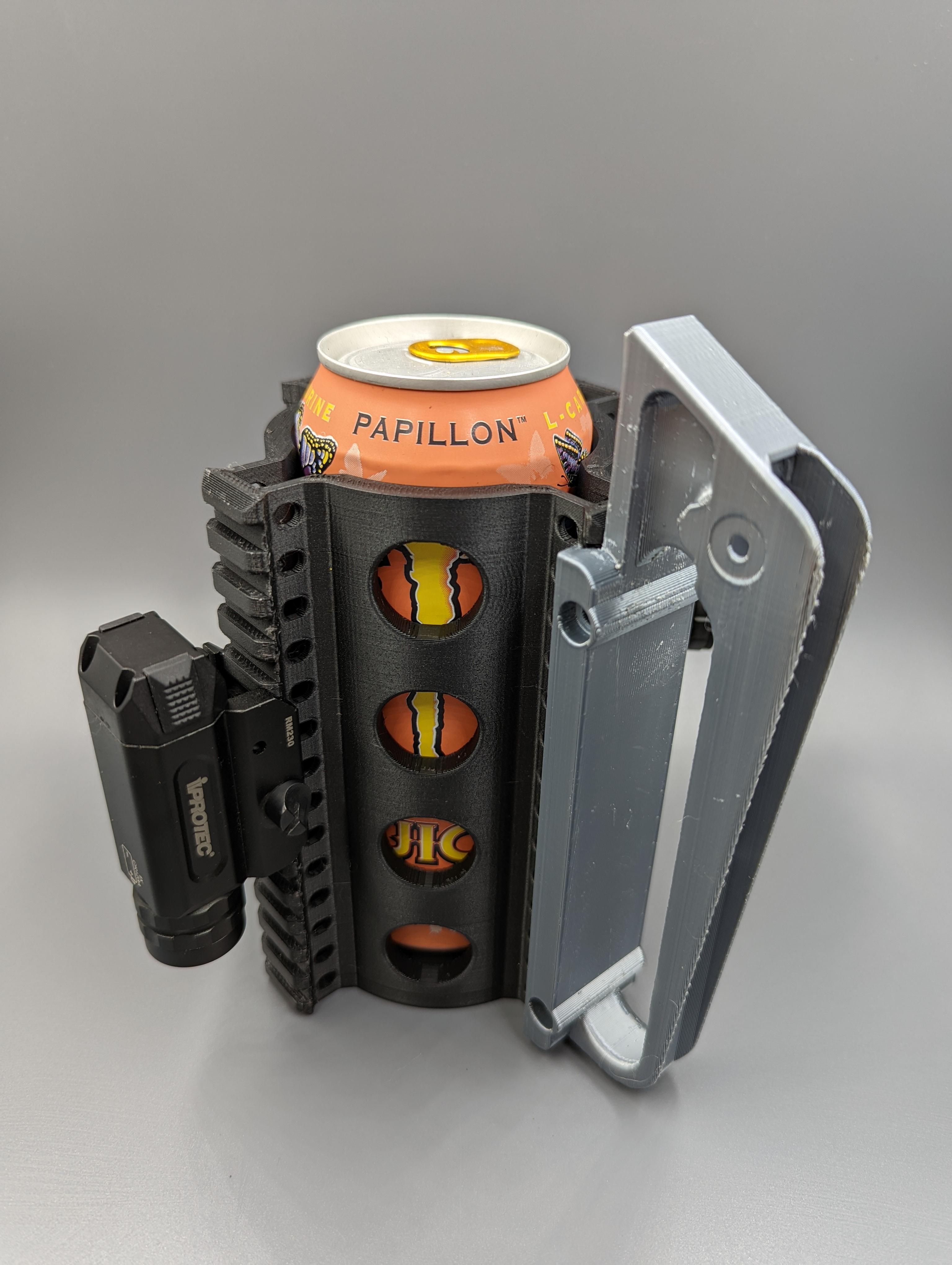 Quad Rail Tacti-Can Cup.stl 3d model
