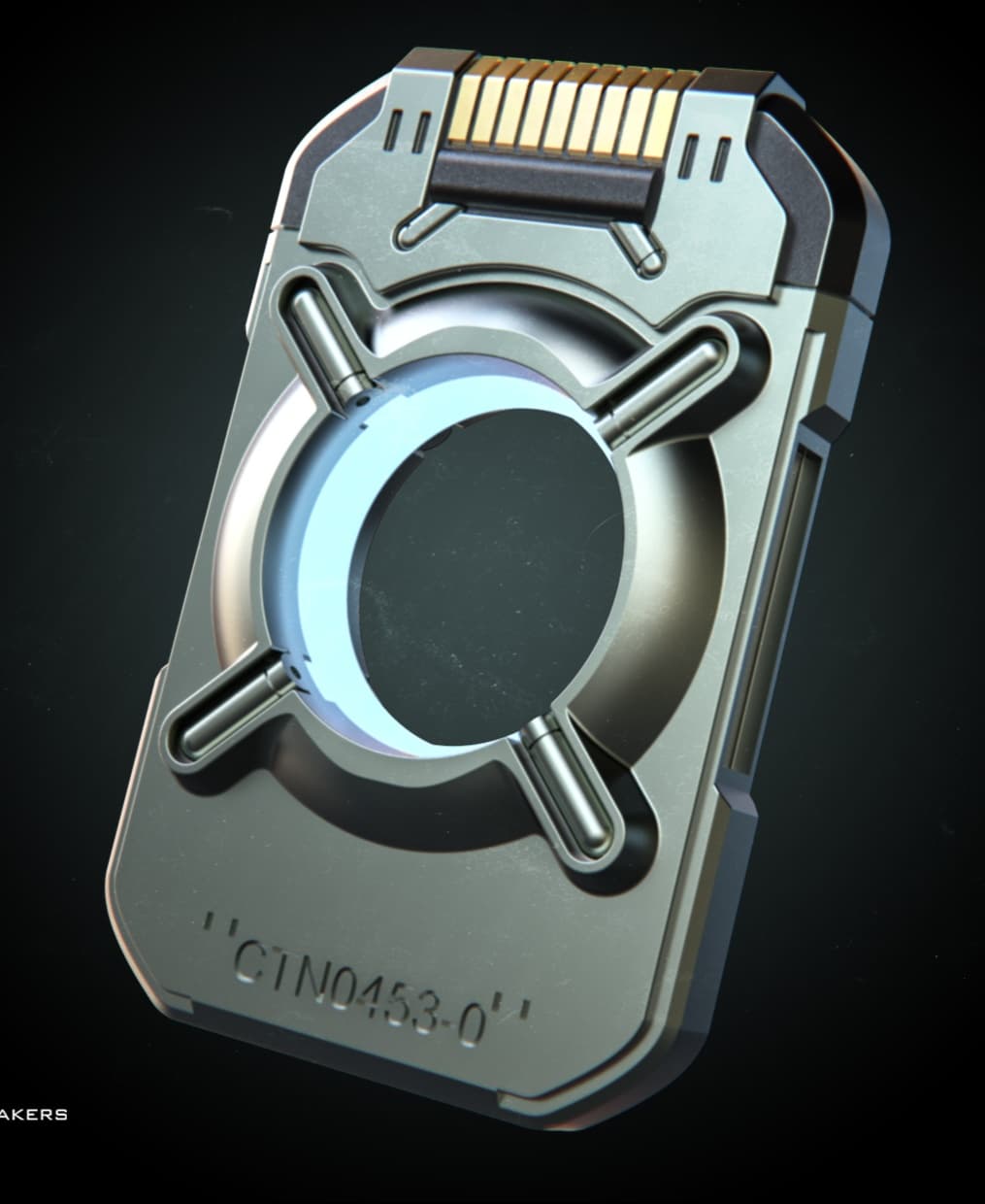 Cortana Data chip 3d model