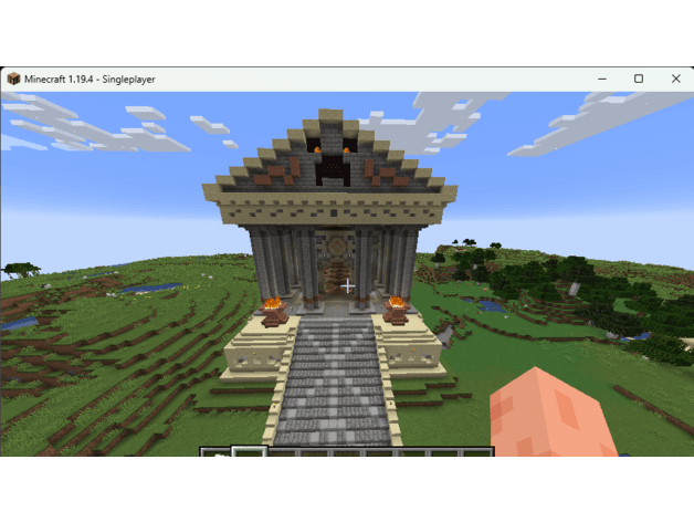 Minecraft Creeper Temple 3d model