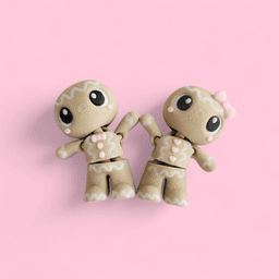 2025 Gingerbread Flexis + Decorate Your Own! 3d model