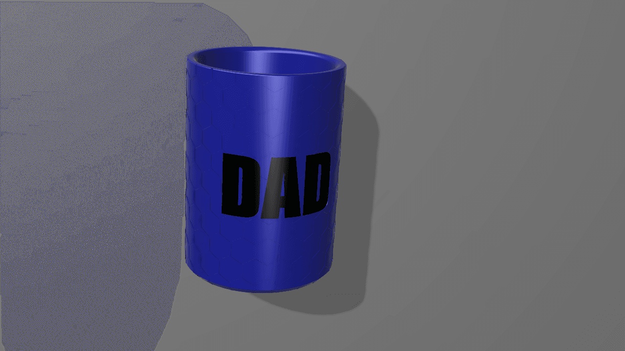 Dad can coozies 3d model