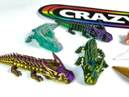 Ultra articulated Dragon - mini 90mm (normal an keychain version) 3d model