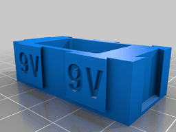 Expandable Battery Holders for Different Sizes 3d model