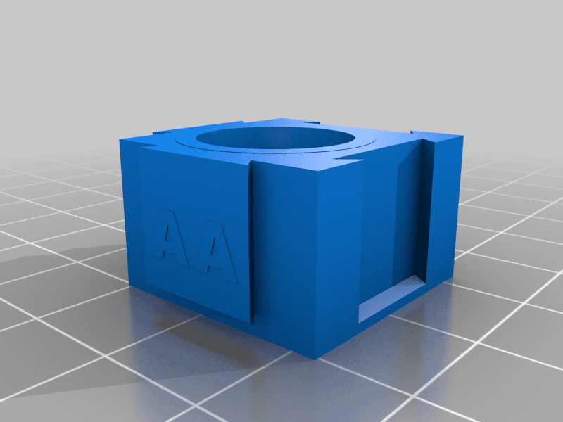 Expandable Battery Holders for Different Sizes 3d model