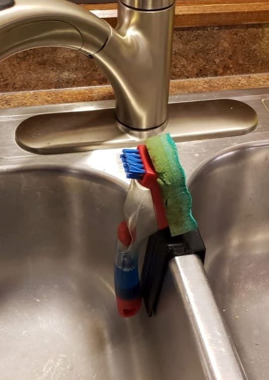 Dish Scrubber Holder with Attachment for Kitchen Sink 3d model