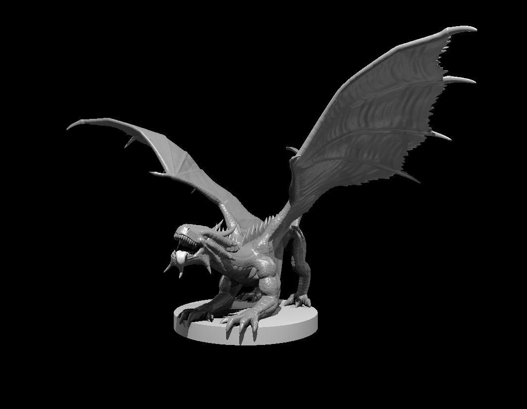 Bronze Dragon Wyrmling - Bronze Dragon Wyrmling - 3d model render - D&D - 3d model