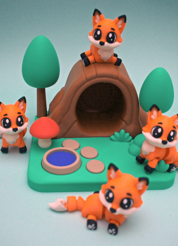 Fox Forest 3d model