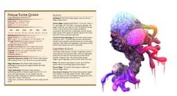 Dream Eater Queen - Weird Shores - PRESUPPORTED - Illustrated and Stats - 32mm scale 3d model