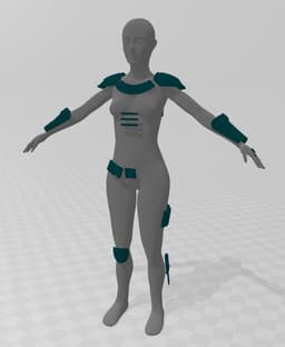 Cara Dune's Armor - The Mandalorian 3d model