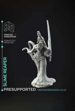Slime Reaper - RPG Miniature - PRESUPPORTED - 32mm Scale 3d model