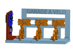 Garage à vélo 3d model