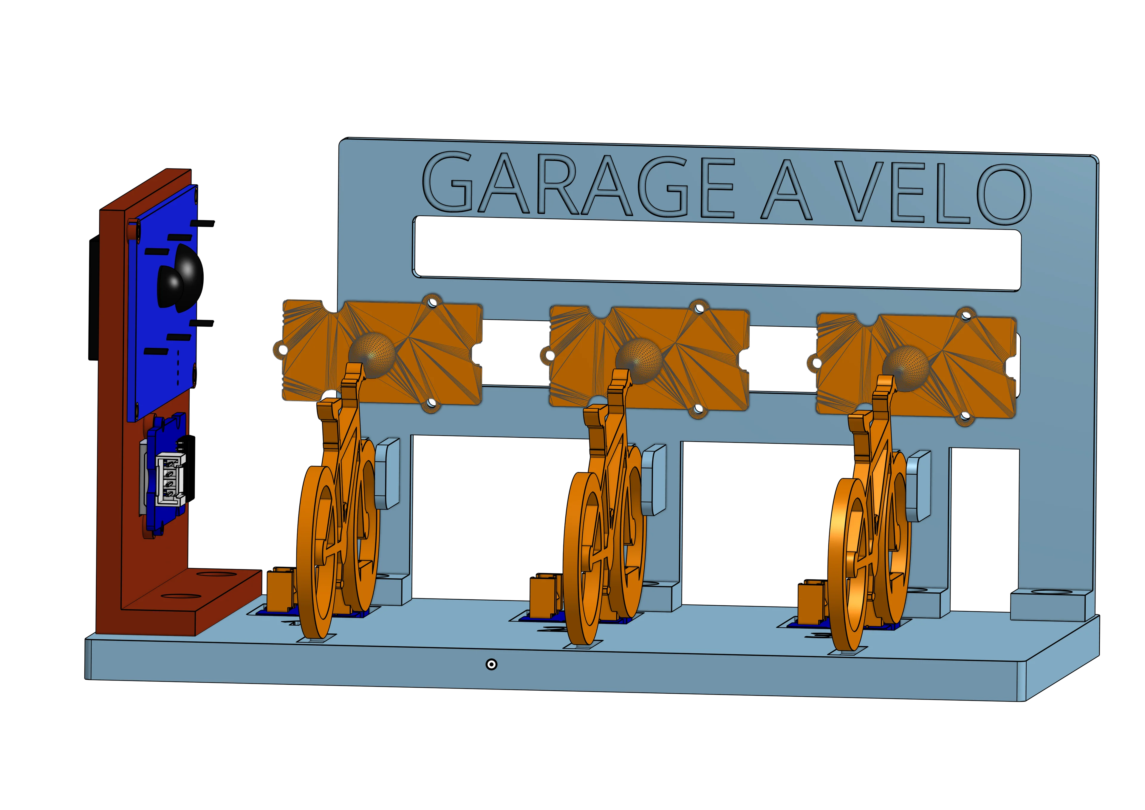 Garage à vélo 3d model