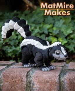 Skunk - Articulated Figure 3d model