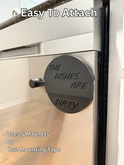 Dishwasher Dial (Clean/Dirty) Magnetic 3d model