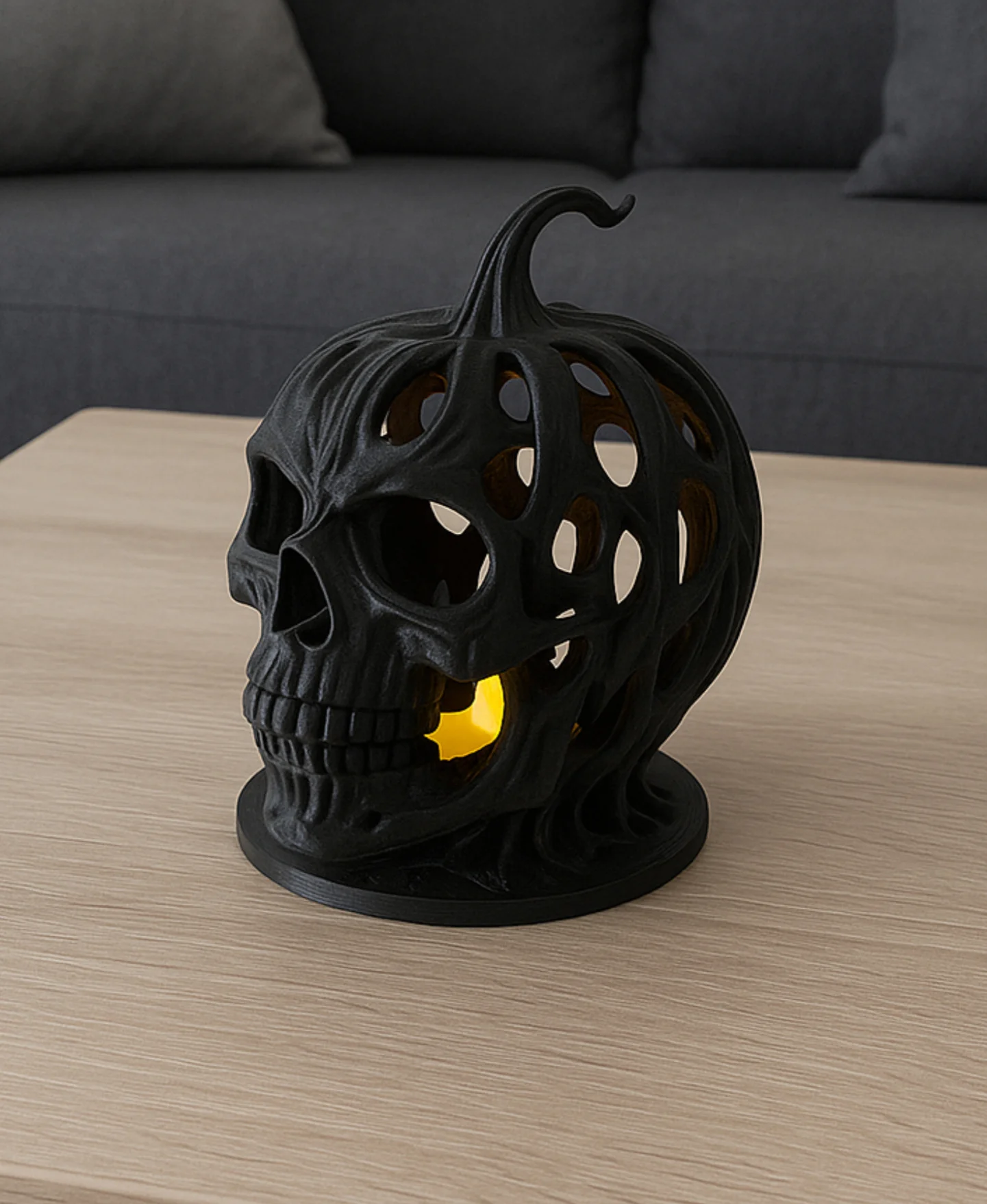 VORONOI SKELETON PUMPKIN HEAD / HALLOWEENDECOR / HOMEDECOR 3d model