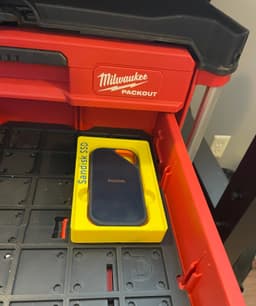 Gridfinity SanDisk Portable SSD Tray 3d model