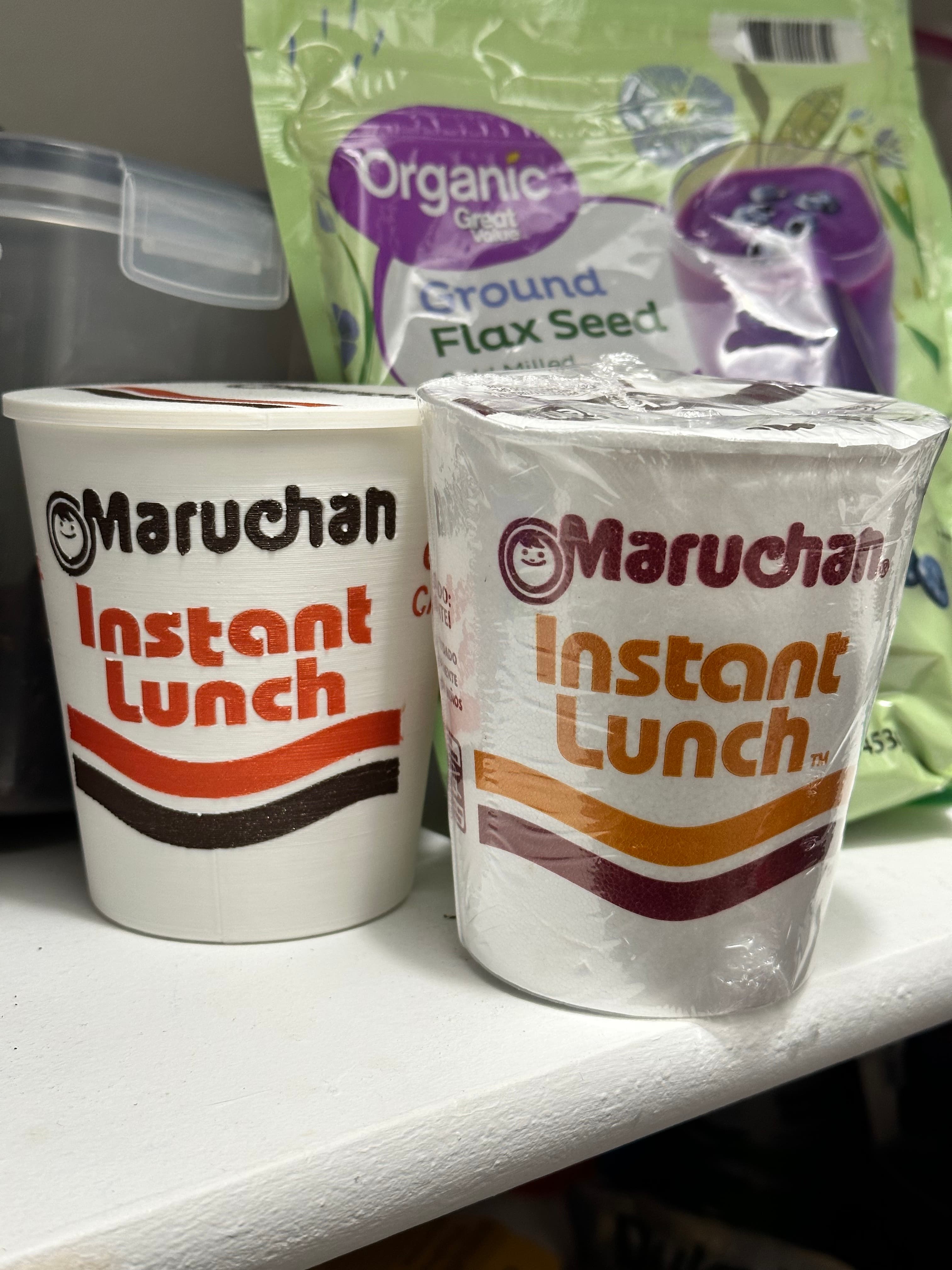 Maruchan Instant Lunch Ramen STASH CUP! WHAT??? #FunctionalArt #3DPrintBunny 3d model