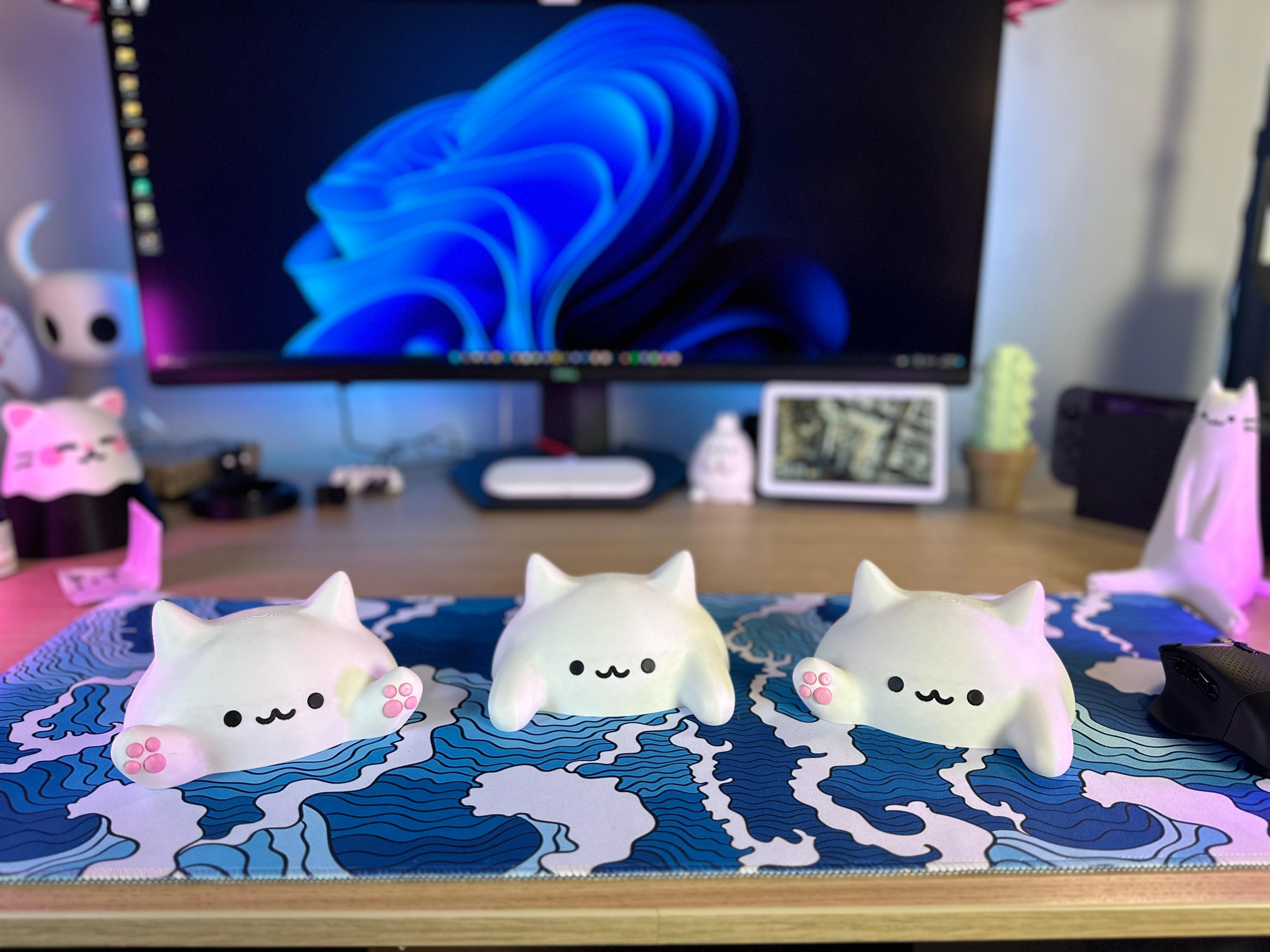 Cute Blob Cats - Holoprops 3d model