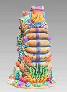 Seashell Fantasy House STL 3D print 3d model