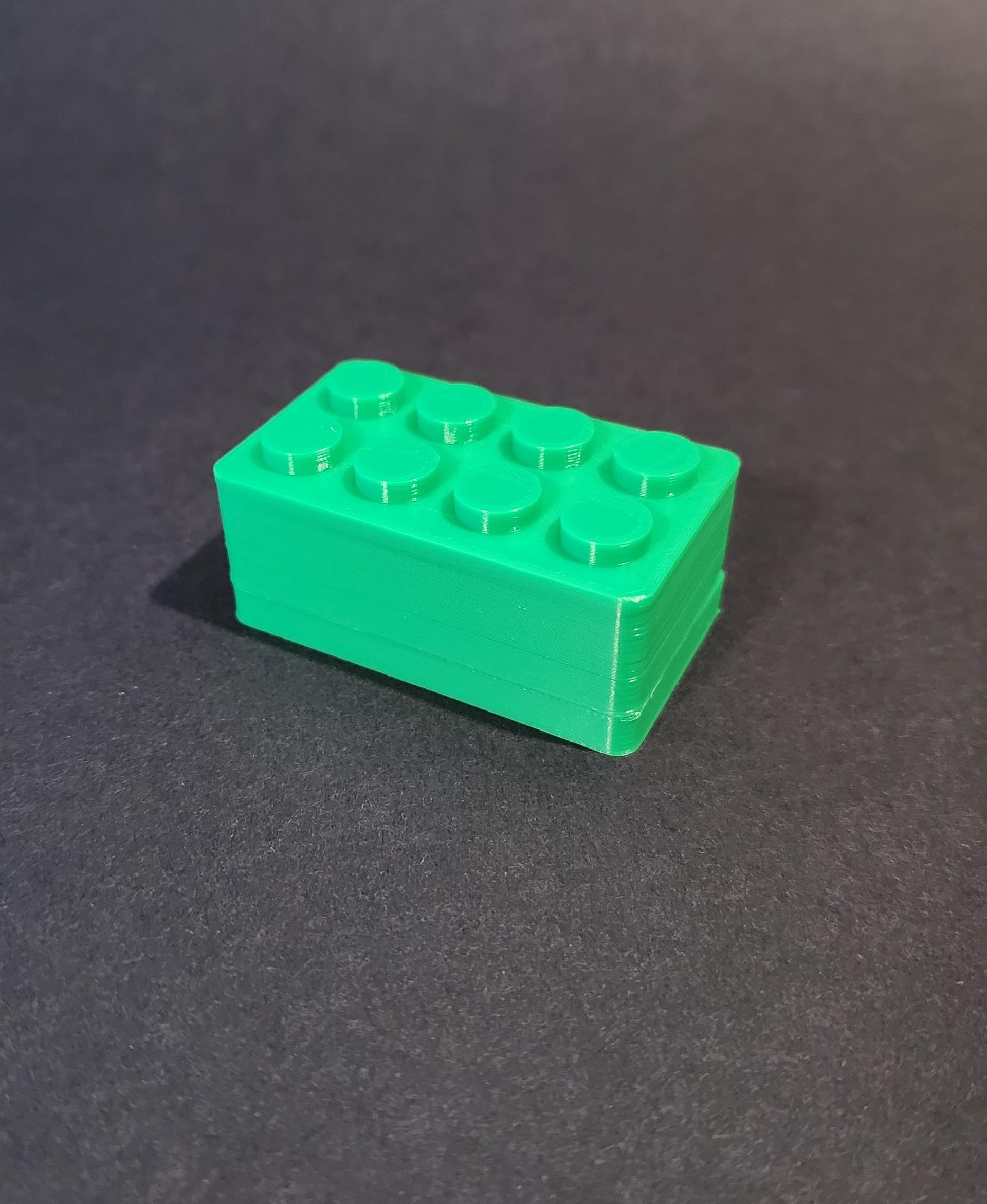 Lego Style Micro SD Card Holder 3d model