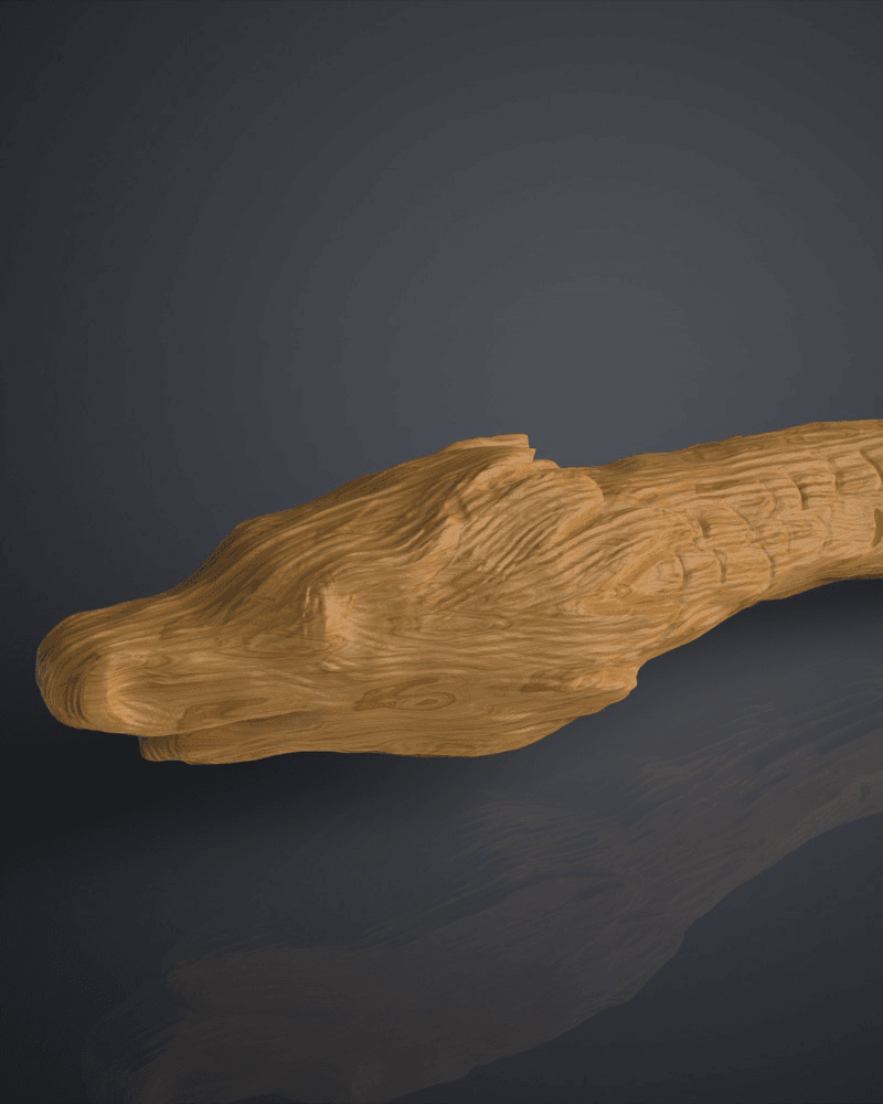 Dragon Heartstring Wand - Harry Potter 3d model