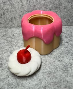 Kawaii Dessert Container 3d model