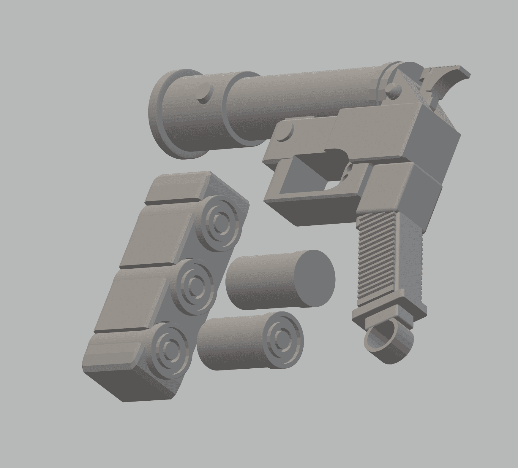FHW: Jupiter Pattern Flare launcher ez print multi piece (cosplay) 3d model