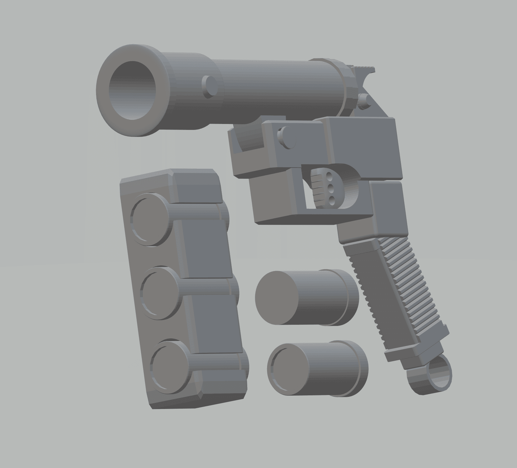 FHW: Jupiter Pattern Flare launcher ez print multi piece (cosplay) 3d model