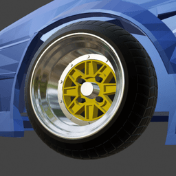 SSR Speed Star mk3 wheels 1/64 JDM 3d model