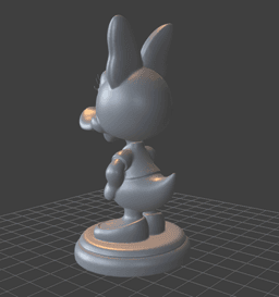 Daisy Duck 3D Printer Model - STL File - Cute Disney Collectible - 3D Print Cartoon Figure - Desk De 3d model