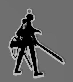 SHINGEKI NO KYOJIN KEYCHAIN COMBO 3d model