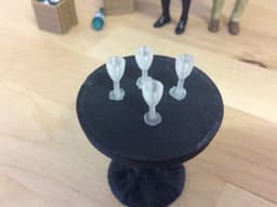 Champagne Glass (1:18 scale) 3d model