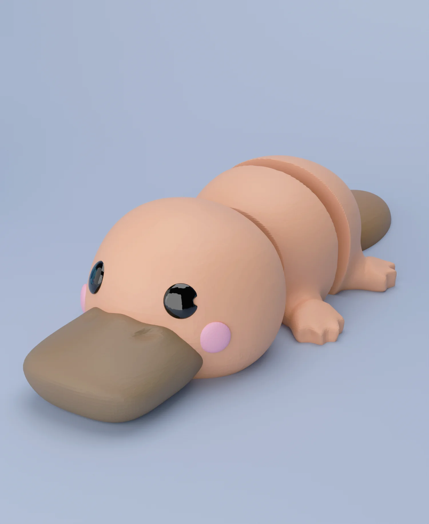 3D Flexi Platypus Keychain (Limited Time Free) 3d model