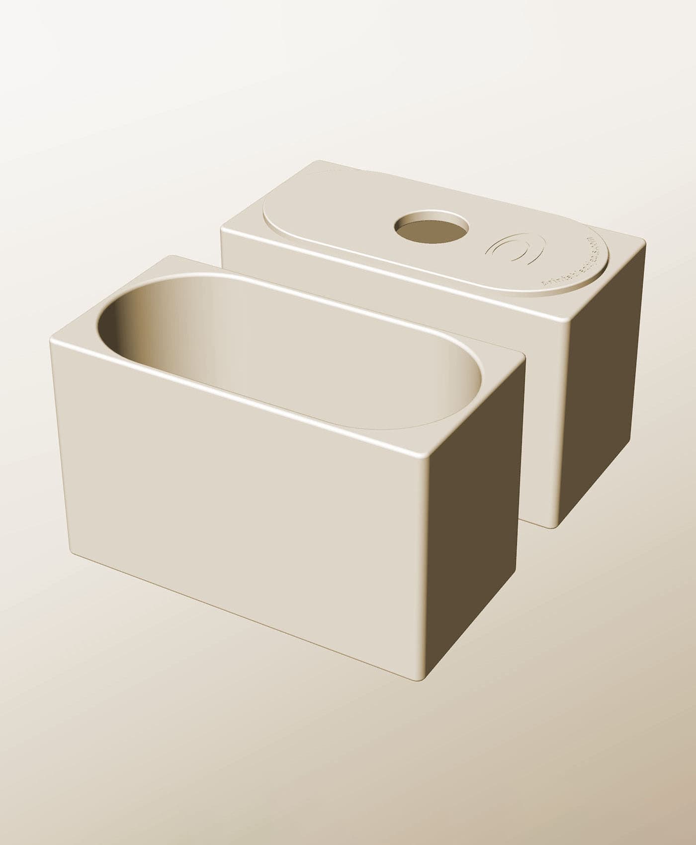 CX96-130-P Modular Stacking pierced container for home decor 3d model