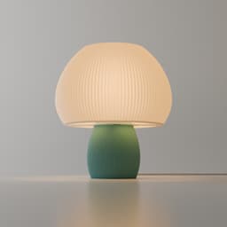 Rippled Mushroom Lamp 3d model