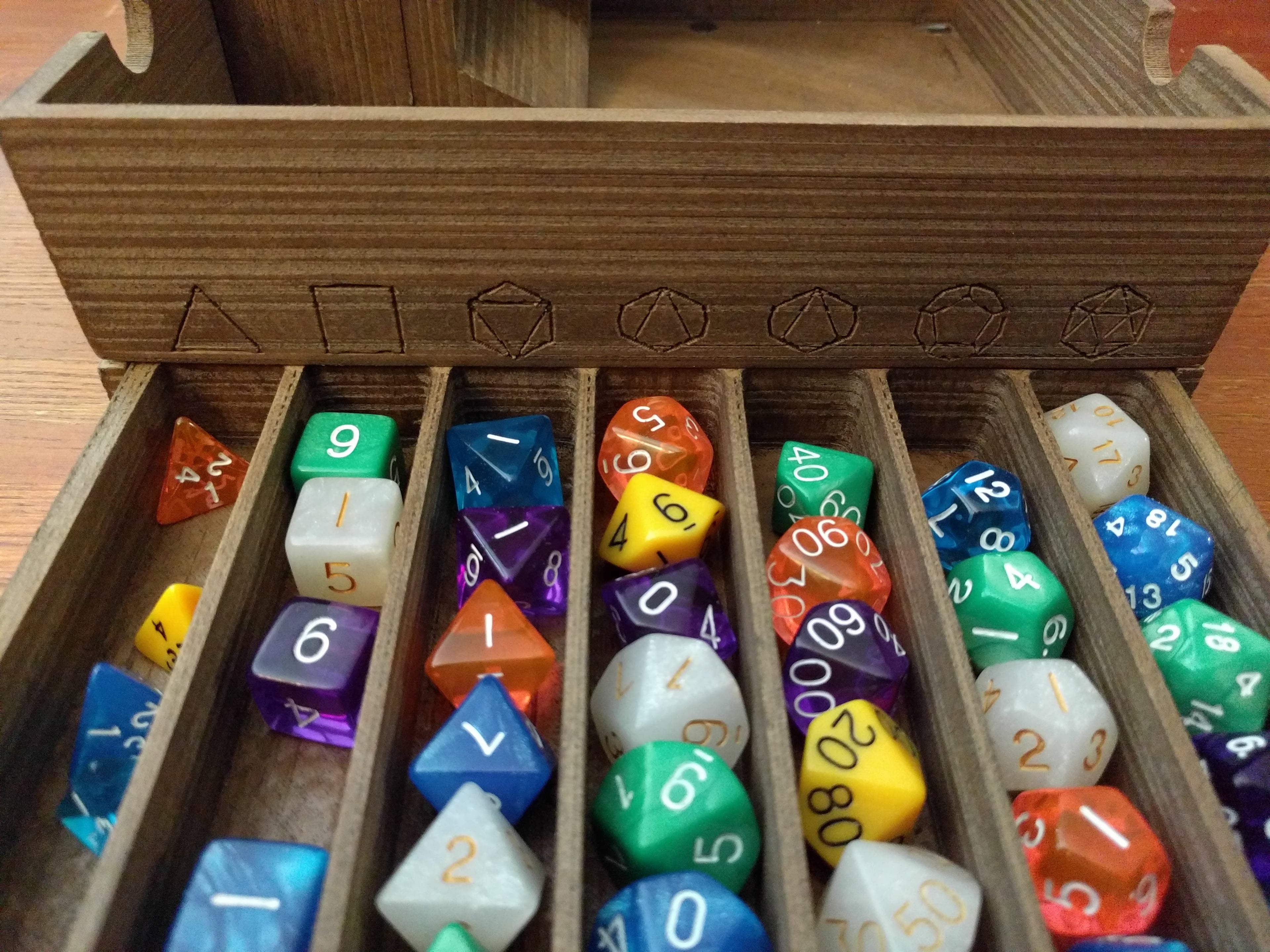 Magnetic Dice Box, Tray, and Tower 3d model