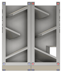 Magnetic Dice Box, Tray, and Tower 3d model