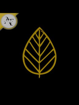 Simple Leaf Symbol - 2D Art 3d model