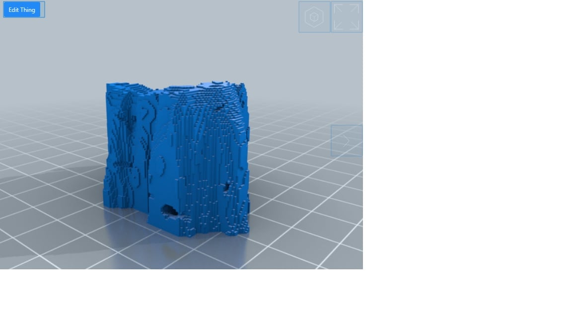 Minecraft island 3d model