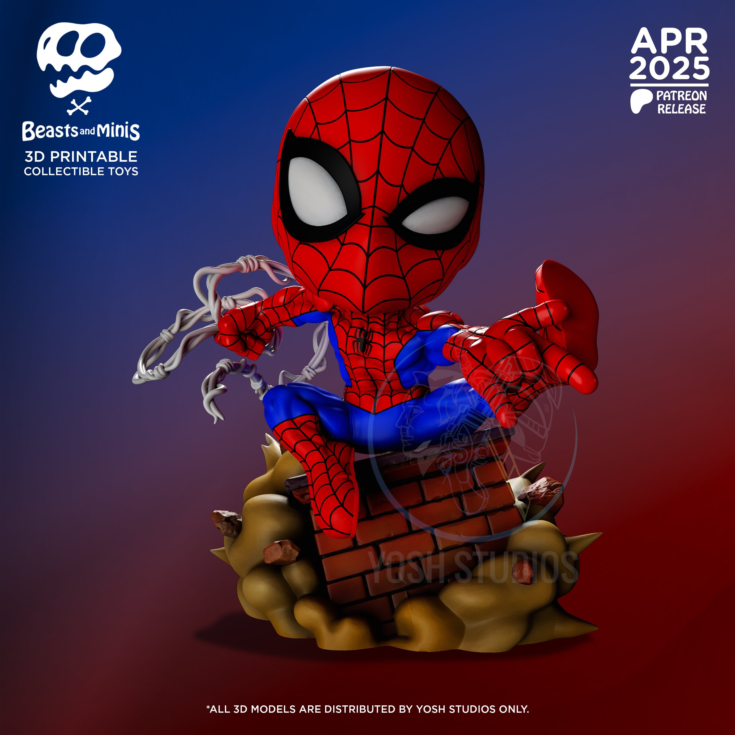 Spider-Man Mini 3D Printer File STL 3d model